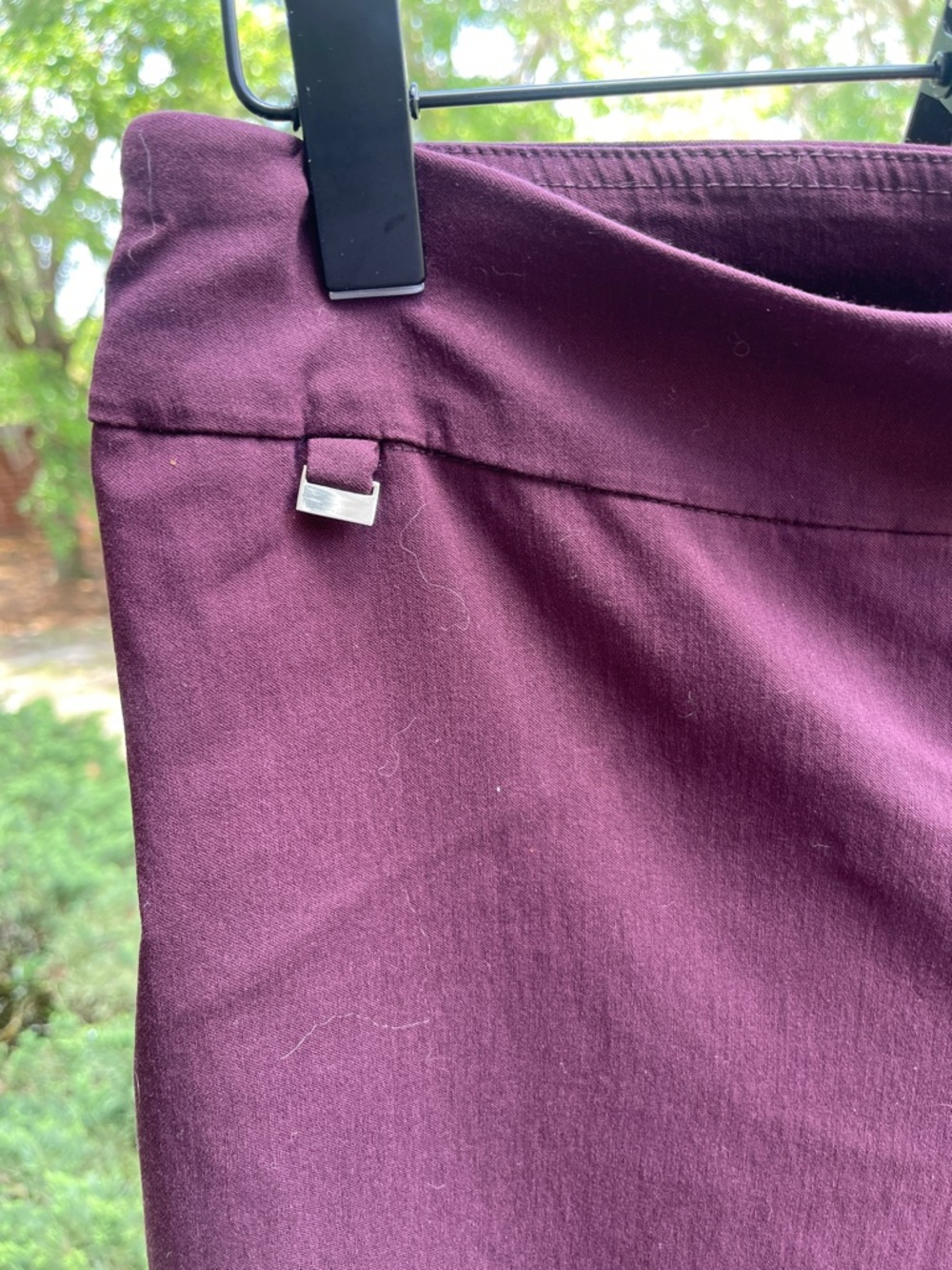 Avenue Straight Leg Pants in Deep Plum - Picture 2 of 5